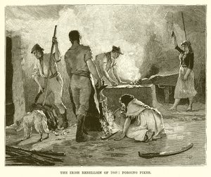 La ribellione irlandese del 1848: Forgiatura delle picche