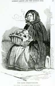 Il venditore ambulante irlandese, c.1840 da English School