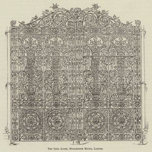 Le porte di ferro, Burlington House, Londra (incisione)