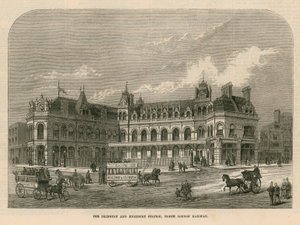 La stazione di Islington e Highbury, North London Railway da English School