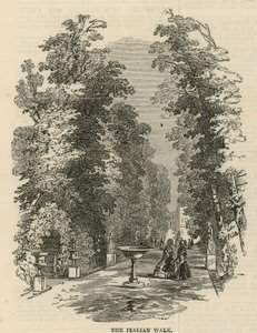 La passeggiata italiana nei Vauxhall Gardens da English School