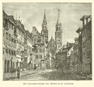 La Karolinen-Strasse e la Chiesa di San Lorenzo