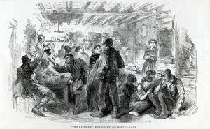 La cucina, Fox-Court Grays Inn Lane, 1851 da English School