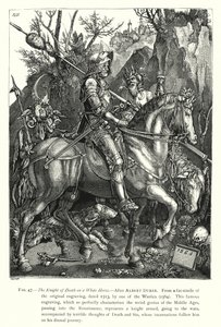 Il Cavaliere della Morte su un Cavallo Bianco da English School