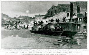 La lotta dei lavoratori alla Carnegie Steelworks, Homestead, Pennsylvania, da 