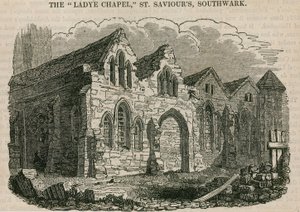 La Cappella della Madonna, Chiesa di San Salvatore, Southwark, Surrey da English School