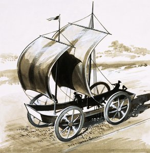 La nave terrestre, inventata dal Dr. Wilkins, Vescovo di Chester, nel 1648 da English School