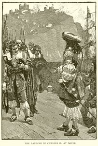Lo sbarco di Carlo II a Dover da English School