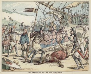 Lo sbarco di Guglielmo il Conquistatore da English School