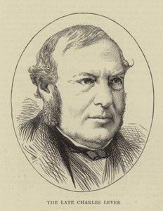 Il defunto Charles Lever (incisione) da English School