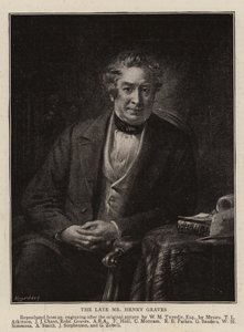 Il defunto Mr Henry Graves (incisione) da English School