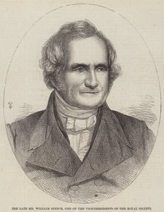Il defunto signor William Spence, uno dei vicepresidenti della Royal Society (incisione) da English School