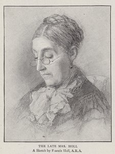 La defunta Mrs Holl (incisione) da English School