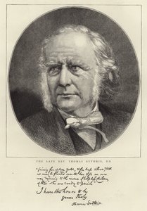 Il defunto Rev Thomas Guthrie da English School