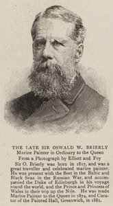 Il defunto Sir Oswald W Brierly da English School