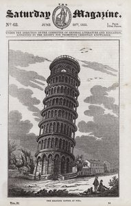 La Torre Pendente di Pisa (incisione)