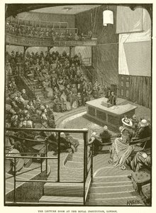 La sala delle conferenze alla Royal Institution, Londra da English School