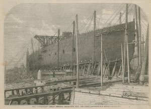 Il piroscafo Leviathan (Great Eastern), maggio 1856 da English School