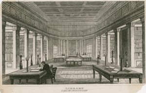 La Biblioteca della London Institution, Finsbury Circus, Londra