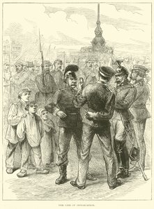 La Linea di Demarcazione, marzo 1871 da English School