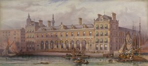 Il mercato del pesce di Londra a Billingsgate, 20 luglio 1877 da English School