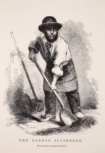 Il netturbino di Londra, dopo un dagherrotipo di Richard Beard, illustrazione da London Labour and London Poor di Henry Mayhew, pub. 1862 da English School