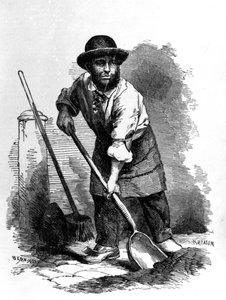 Il netturbino di Londra, illustrazione da 