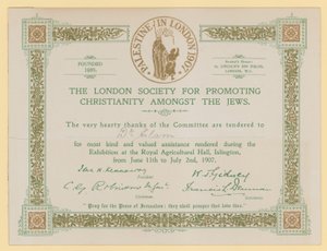 La Società di Londra per Promuovere il Cristianesimo tra gli Ebrei