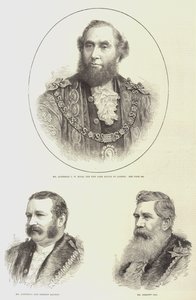 Il sindaco e gli sceriffi di Londra (incisione) da English School
