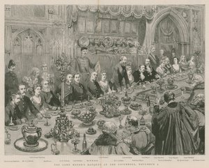 Il Banchetto del Lord Sindaco al Guildhall, Londra, 9 novembre 1887