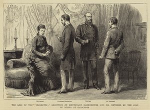 La perdita della "Jeannette", accoglienza del tenente Danenhower e del dottor Newcomb dallo zar di Russia a Gatschina da English School