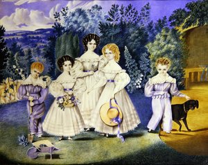 I bambini della famiglia Lovell, c.1825 da English School