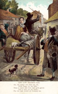 La Carrozza a Basso Schienale (litografia a colori)