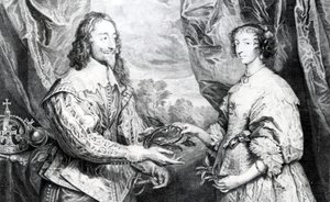 Il Matrimonio di Enrichetta e Carlo, inciso da G. Vertue dopo Van Dyck, 1742