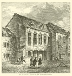 La prigione di Marshalsea nel XVIII secolo da English School