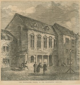 La prigione di Marshalsea nel diciottesimo secolo da English School