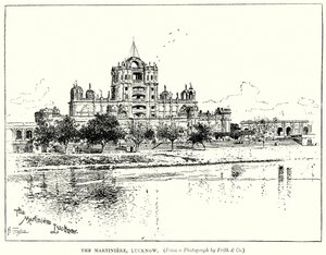 La Martiniere, Lucknow (incisione) da English School