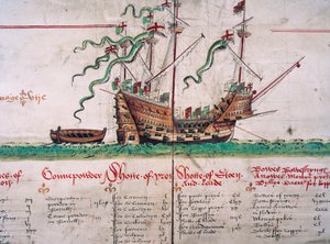 La Mary Rose, dal Anthony Roll