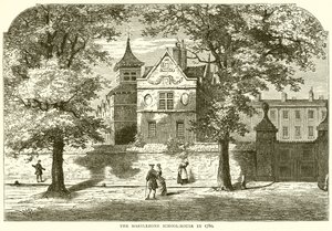 La Scuola di Marylebone nel 1780 da English School