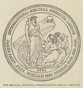 Medaglia commemorativa del Congresso Medico, Retro da English School
