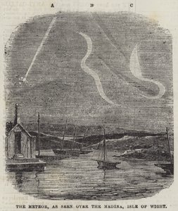 Il meteorite, visto sopra il Medina, Isola di Wight da English School