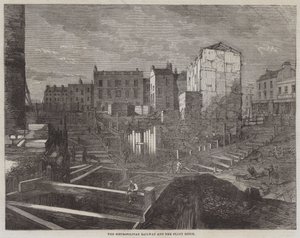 La Metropolitana e il Canale Fleet (incisione)