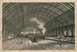 La stazione della Midland Railway, St Pancras, Londra da English School