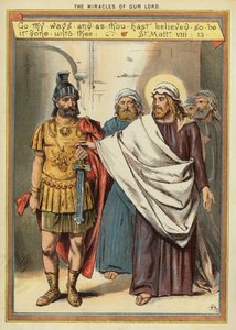 I Miracoli di Cristo: guarigione del servo paralizzato di un centurione che ha grande fede da English School