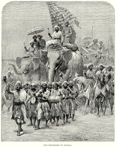Il Moharrem a Bhopal (incisione)