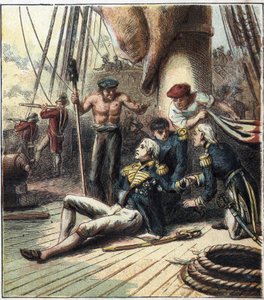 La guerra napoleonica: la battaglia di Trafalgar, il 21/10/1805 oppose la flotta franco-spagnola sotto l