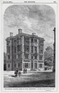 La Scuola Nazionale di Musica, Kensington (incisione) da English School