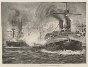 Le manovre navali, scontro tra le flotte Rossa e Blu al largo di Holyhead, 31 luglio da English School