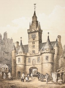 La porta di Netherbow, Edimburgo, da 