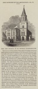 La Nuova Chiesa di San Tommaso, Charterhouse (incisione) da English School